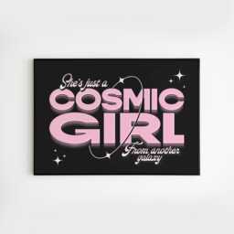 She's Just A Cosmic Girl - Landscape No.1 A3 A4 A5 Wall Art Poster Print Music Gift Gig - thumbnail 1