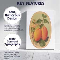 Vintage Mango Botanical Fruit Plate Illustration Canvas Wall Art Print Decor Picture Ready To Hang - thumbnail 2
