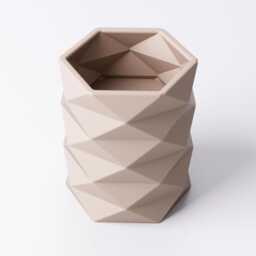 Geometric Tealight Holder - Led Candle Stand Faceted Decor Gift 2 Sizes Available - thumbnail 4