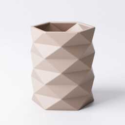 Geometric Tealight Holder - Led Candle Stand Faceted Decor Gift 2 Sizes Available - thumbnail 3