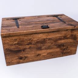 storage Bench Blanket Box Rustic Chest - Rosemary By Dab Chic & Vintage Kids Wooden Toy Shabby - thumbnail 2