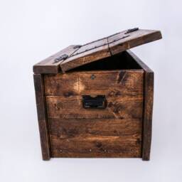 storage Bench Blanket Box Rustic Chest - Rosemary By Dab Chic & Vintage Kids Wooden Toy Shabby - thumbnail 3