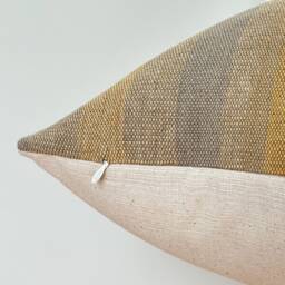 Brown Tribal Hemp Hand Woven Natural Dye Color Hmong Lumbar Pillow Cover - thumbnail 3