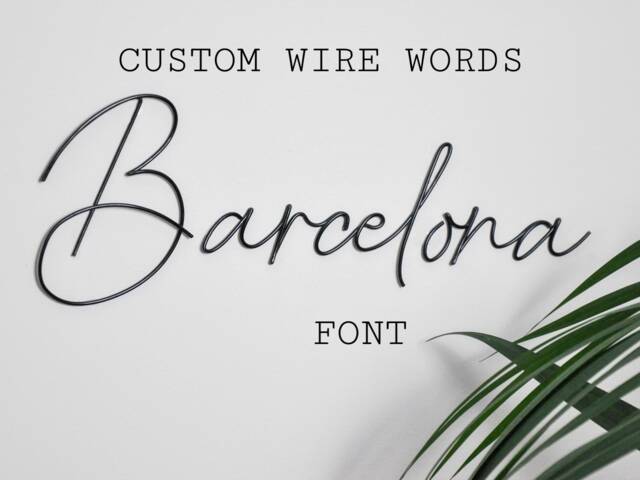 Personalised Wire Words, Name, Words For The Wall, Custom Word Phrase, Wall Decor, Art, Nursery Gallery - image 1