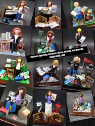 Exercising Mom's/Wife's Personalized Birthday Gift - Custom Made Figurine Clay Statue Gift For Wife, Daughter, Sister - thumbnail 1