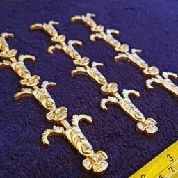 3 Ornate Applique Gilt Or White French Style Decorative Wall Furniture Onlay Moulding Pediment Plastic Decoration - thumbnail 3