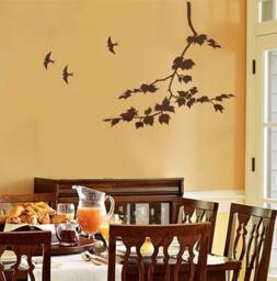 Wall Stencil Sycamore Spreading Branch - Stencils Better Than Decals Diy Wall Decor - thumbnail 1