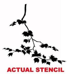 Wall Stencil Sycamore Spreading Branch - Stencils Better Than Decals Diy Wall Decor - thumbnail 4