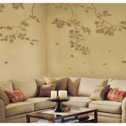 Wall Stencil Sycamore Spreading Branch - Stencils Better Than Decals Diy Wall Decor - thumbnail 3