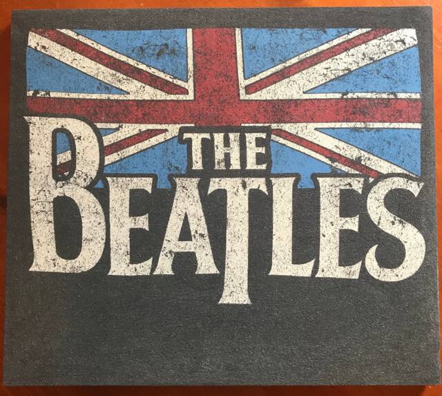 Beatles Recycled Tee Shirt Wall Decor