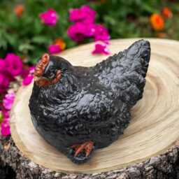 Concrete Chicken Statue Cement Hen Figurine Stone Farm Bird Sculpture Outdoor Garden Ornament Rustic Farmhouse Decor Gift For Lover - thumbnail 1