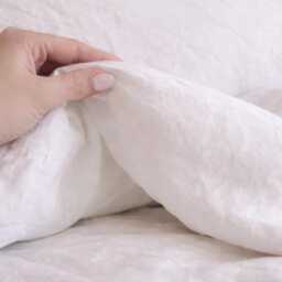 Washed Cotton Duvet Cover Set - Linen Look, Hidden Zipper - thumbnail 3