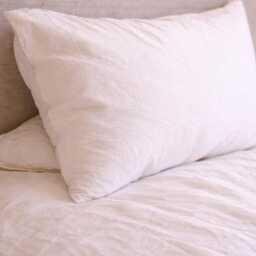 Washed Cotton Duvet Cover Set - Linen Look, Hidden Zipper - thumbnail 4