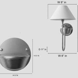 Wall Light Antique Brass Fabric Shade Sconce, Vintage Modern Bedroom Lamp, Luxury Lighting Fixture - thumbnail 4