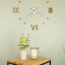 Large Designer Clock Kasper'o'clock in Solid Beech - thumbnail 2