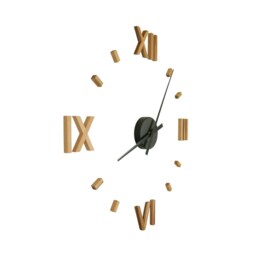 Large Designer Clock Kasper'o'clock in Solid Beech - thumbnail 3