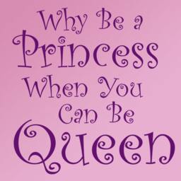 Why Be A Princess When You Can Be Queen Girl Bedroom Vinyl Decal, Decals For Women, Teen Girl Wall Art, Feminine Decor, Queen Saying - thumbnail 2