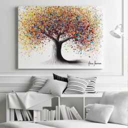 Rainbow Soul Tree Canvas Print, Ashvin Harrison Large Wall Art - thumbnail 2