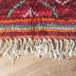 Moroccan Rug Boujaad/Antique Wool Rug Bohemian Atlas Vintage 155 X 247 cm 5.08 8.10 Ft Bouj  501 No Return - thumbnail 2