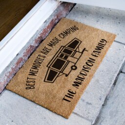 Best Memories Are Made Camping - Decorations Travel Doormat Personalised Caravan Family Mat - thumbnail 2
