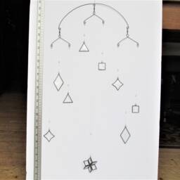 Handcrafted Glass Crystal Mobile Geometric Hanging Art Sculpture - thumbnail 4