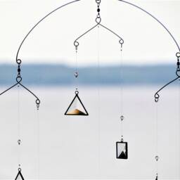 Handcrafted Glass Crystal Mobile Geometric Hanging Art Sculpture - thumbnail 3