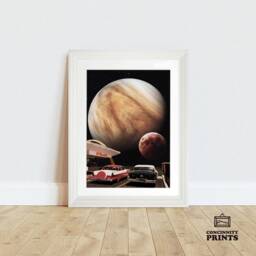 Retro Futurism - Vintage Artwork A2 A3 A4 Framed Poster Print Wall Art - thumbnail 2
