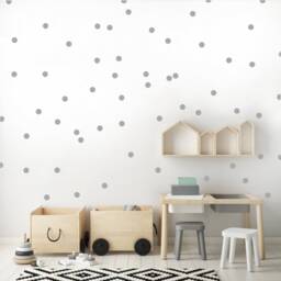 Wall Stickers Black Dots, Black Polka Circles, Stickers For The Child's Room, Accessories 101Nw - thumbnail 2