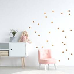 Wall Stickers Black Dots, Black Polka Circles, Stickers For The Child's Room, Accessories 101Nw - thumbnail 3