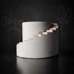 Stair Planter - Cast Stone Indoor Plant Pot Architectural Desk Handmade UK - thumbnail 3