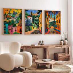 Set Of 3 Seville Spain Travel Poster, Art Print, Spanish Wall Art, Decor, Gift - thumbnail 2