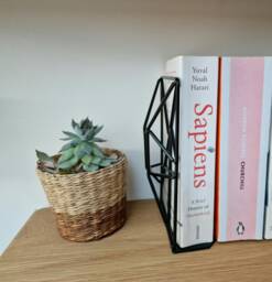 Modern Bookends Minimal Retro Vintage Midcentury Abstract Geometric Any Colour To Match Your Decor