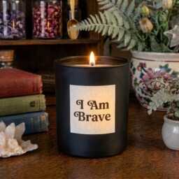 I Am Brave Candle - High Quality Soy Wax - Manifestation Witchcraft Gifts For Her Aromatherapy - thumbnail 2