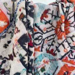 Artisan Handcrafted Reversible Cotton Kantha Bed Quilt - Elegant Boho Bedding With Floral Stitch Design - thumbnail 2