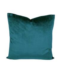 "Luxurious Teal Blue Velvet Cushion Covers Quantity Discounts 16"", 18"", 22"", & 18"" X 12"", 20"" 14"