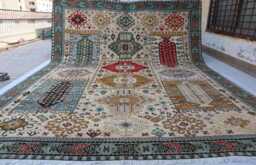 10x13 Ft Super Kazak Handmade Luxury Medallion Wool Rug, Afghan Farmhouse Brand New Area Bedroom Living Room Decor Rug