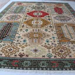 10x13 Ft Super Kazak Handmade Luxury Medallion Wool Rug, Afghan Farmhouse Brand New Area Bedroom Living Room Decor Rug - thumbnail 2