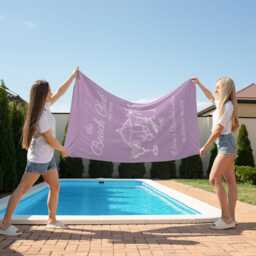 Custom Bach Club Beach Towel, Bachelorette Bridemaid Bath Party Favors, Bridal Shower Gifts - thumbnail 3