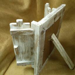 Hand Carved Teak Photo Frame With Doors Fair Trade 6x4 - thumbnail 2