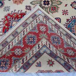 7x10 Ft Chubi Ekash Afghan New Luxury Area Rug, Kazak Hand Knotted Rug - Medallion Geometric Rug For Livingroom - thumbnail 4