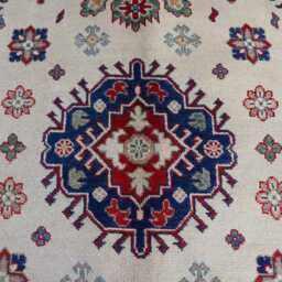 7x10 Ft Chubi Ekash Afghan New Luxury Area Rug, Kazak Hand Knotted Rug - Medallion Geometric Rug For Livingroom - thumbnail 3