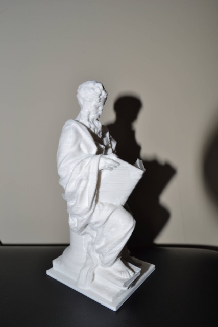 3D Printed Socrates Reading Philosopher Statue Figurine - image 1