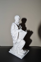 3D Printed Socrates Reading Philosopher Statue Figurine - thumbnail 1