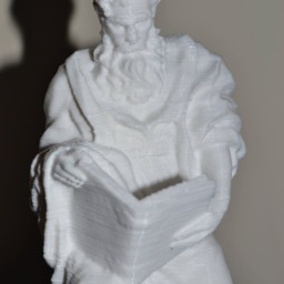 3D Printed Socrates Reading Philosopher Statue Figurine - thumbnail 2