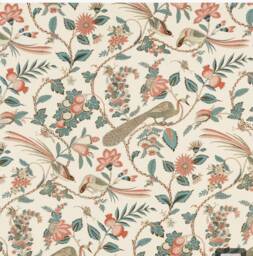 Campagne in Peacock & Rouge-One Pillow Cover - thumbnail 1