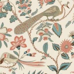 Campagne in Peacock & Rouge-One Pillow Cover - thumbnail 2
