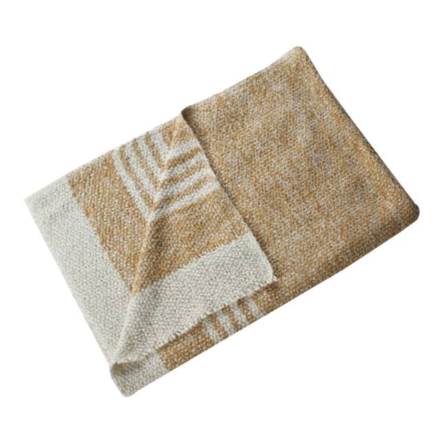 100% Cotton Baby Blanket ~ Lt Yellow/Cream - image 1