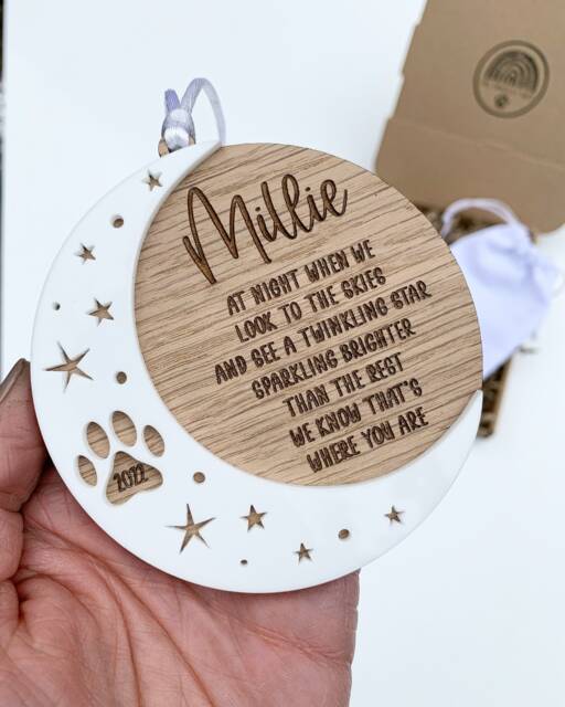 Dog Memorial Gift, Rainbow Bridge, Pet Sympathy Gift, Loss Loss, Memorial Lover Decoration - image 1