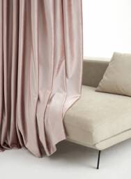 Bys53 , Pedal Pink A Pair Of Silk Velvet Curtains, Living Room Curtains, Curtains For Girl, Velvet Drapery Panels, Bedroom Custom Made