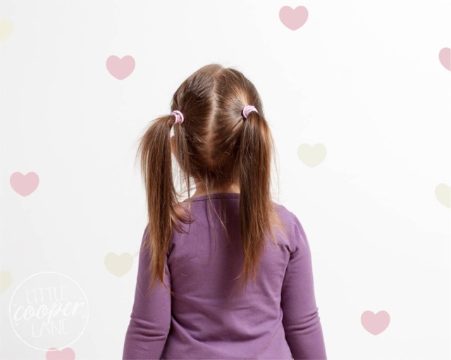 Hearts - Vinyl Wall Decals Modern Love Heart Stickers 2 Colours 112 Pack Baby Boys Girls Nursery Kids Teens Room D??cor - image 1